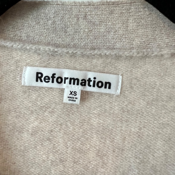 Reformation Cream Cardigan with Buttons - Picture 4 of 5